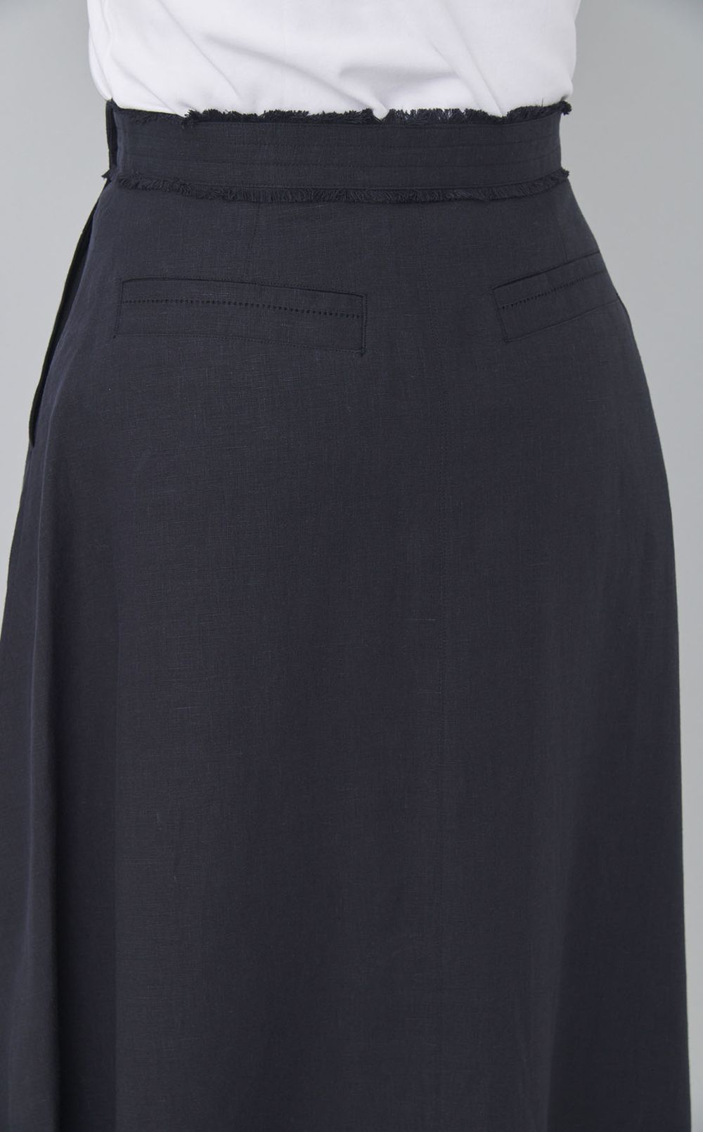 フレンチリネンAラインスカート