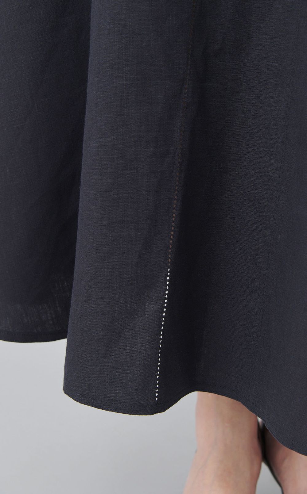 フレンチリネンAラインスカート