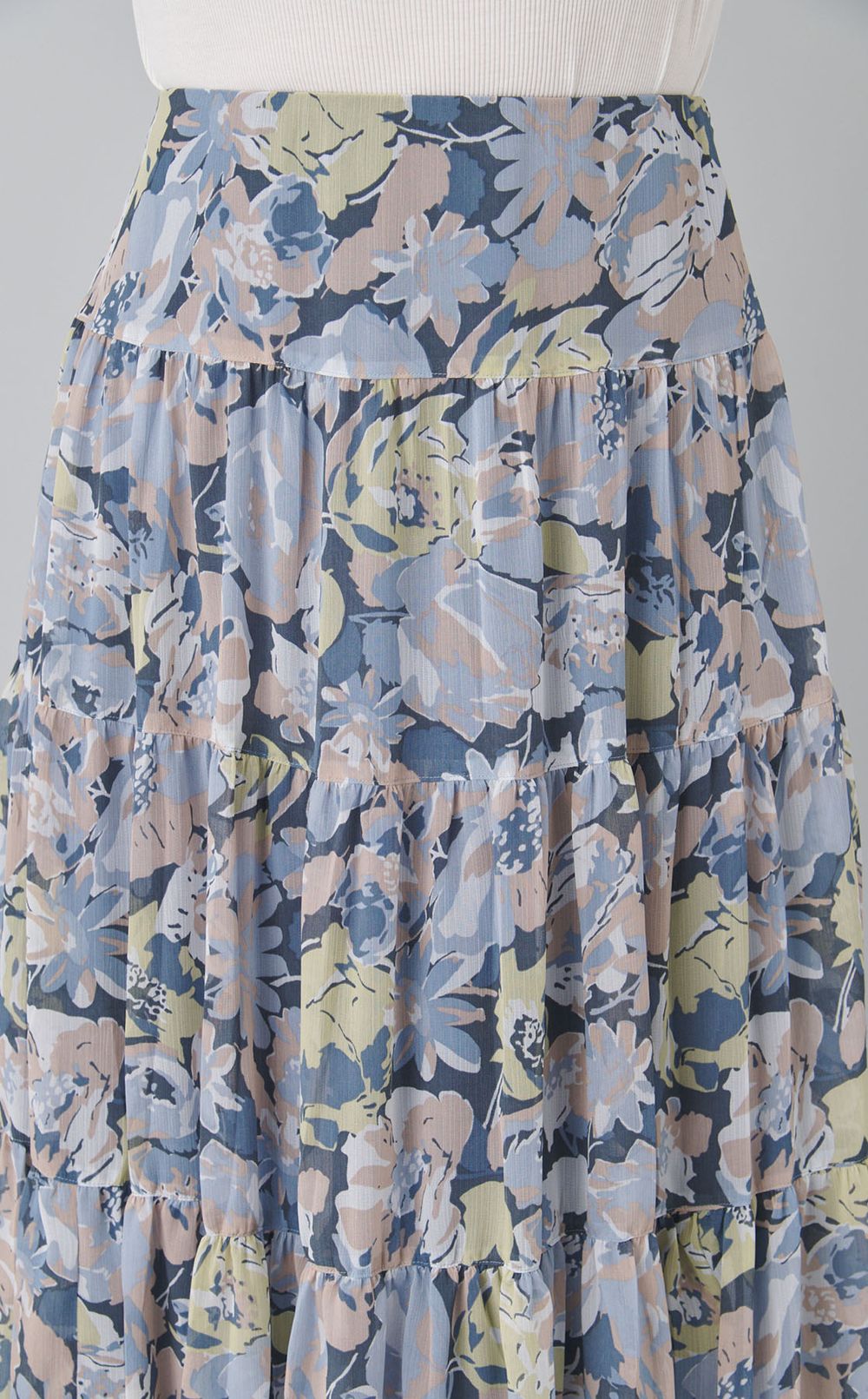 フラワーシフォンスカート