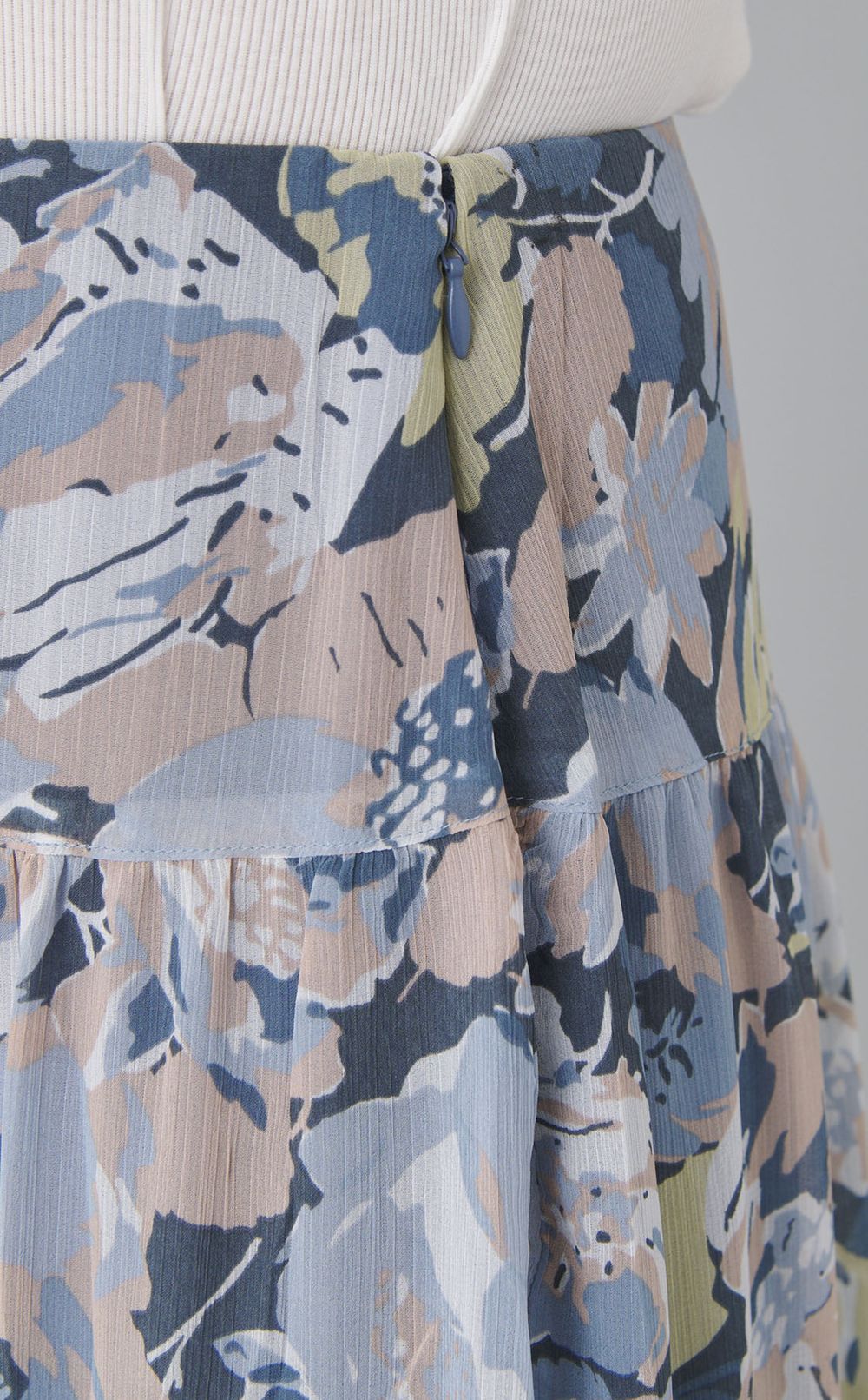 フラワーシフォンスカート