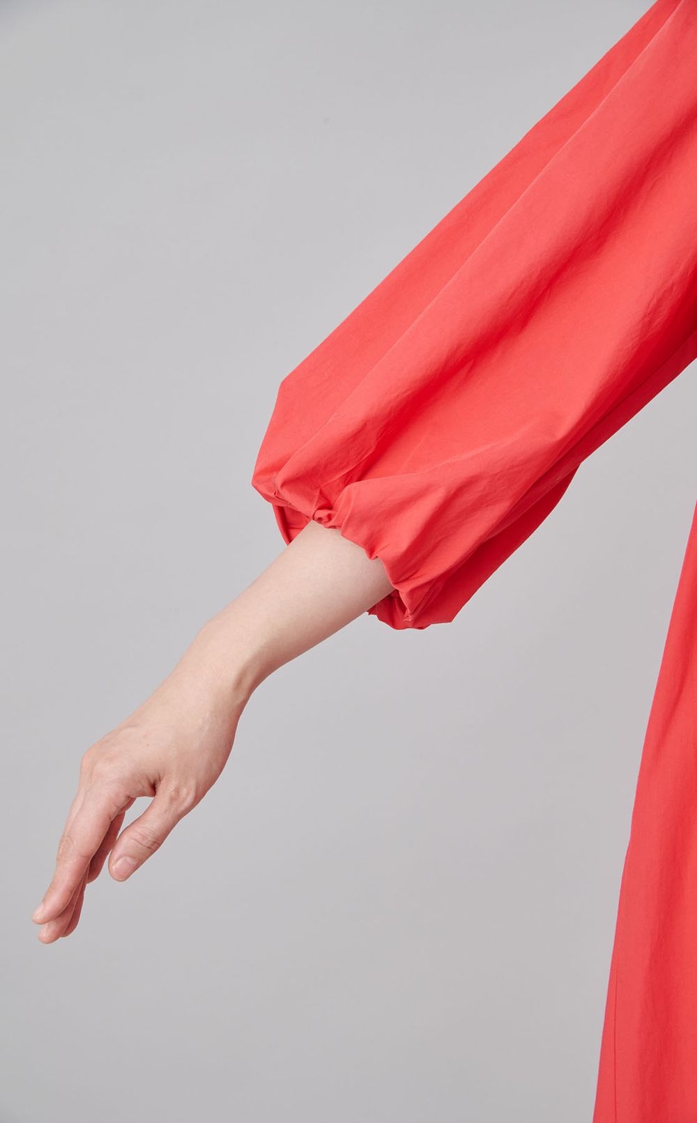 Aラインパフスリーブワンピース