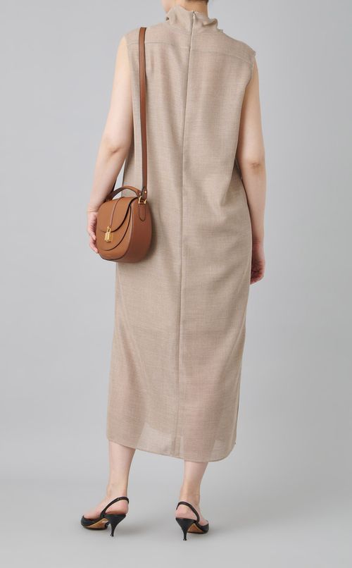 ハイネックIラインワンピース