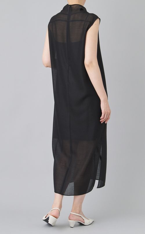 ハイネックIラインワンピース