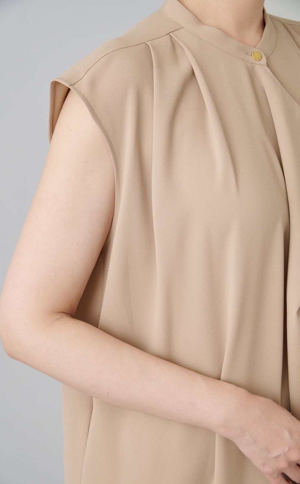 バンドカラードレープワンピース