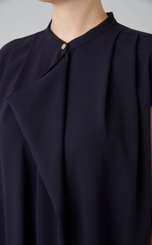 バンドカラードレープワンピース