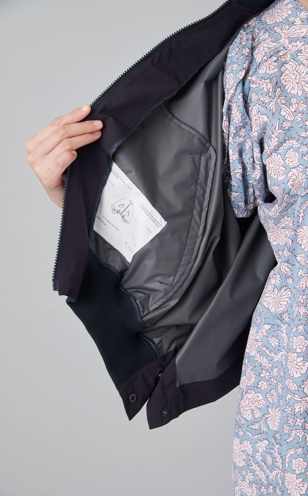 ナイロンMA-1ケープブルゾン