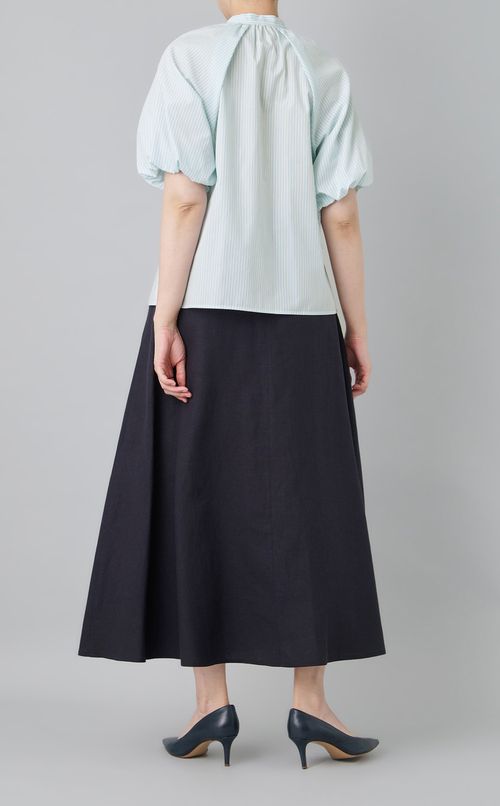 ブロードギャザースリーブブラウス