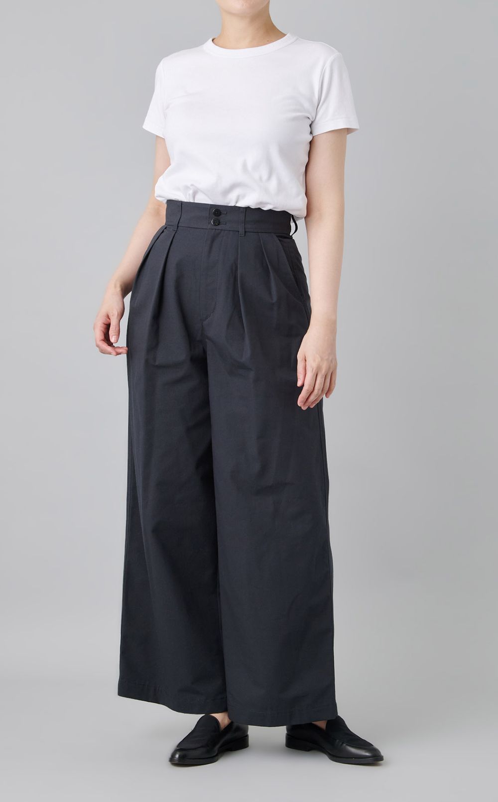 シルクネップワイドパンツ