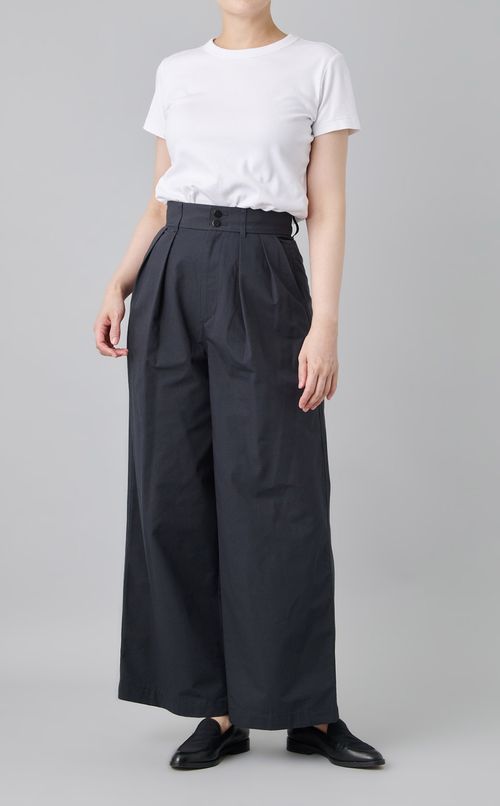 シルクネップワイドパンツ