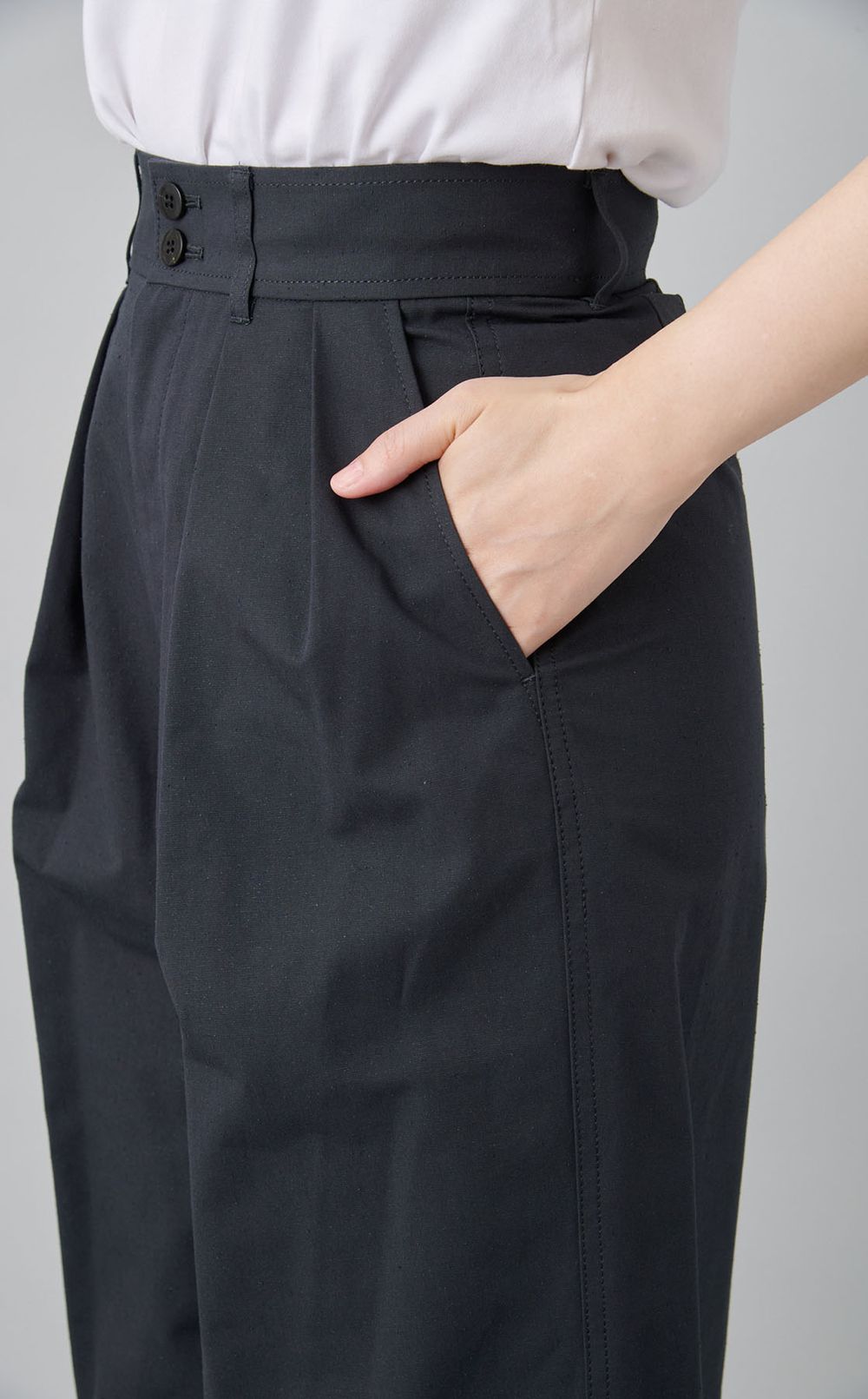 シルクネップワイドパンツ