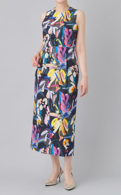 フラワーバッククロスワンピース