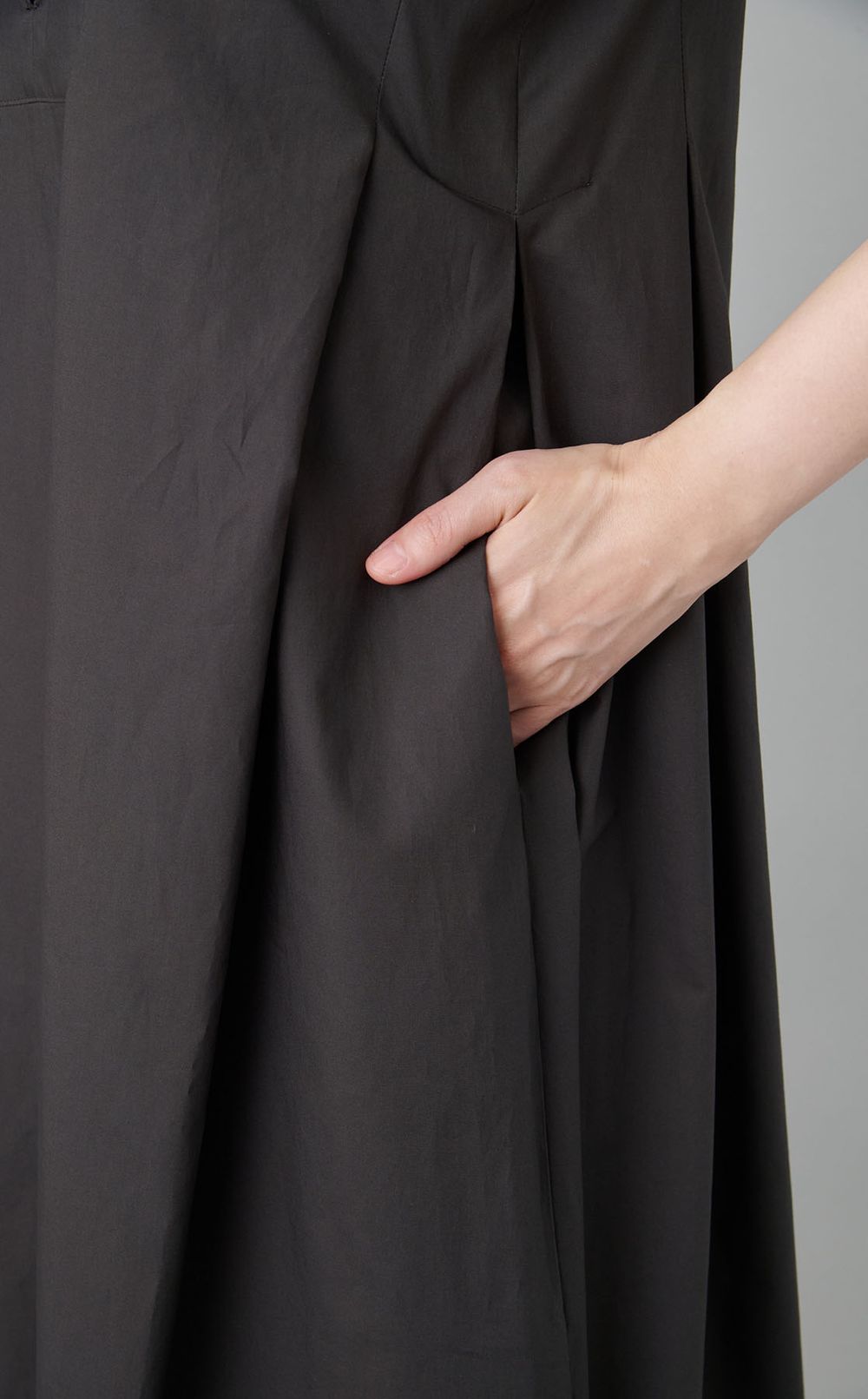 コットンスキッパーカラーワンピース