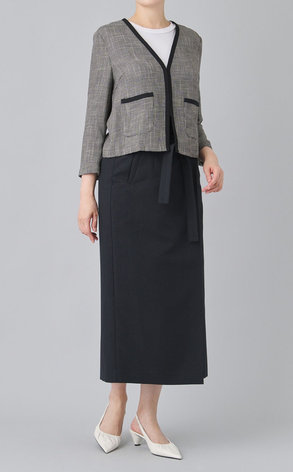 ラップロングタイトスカート