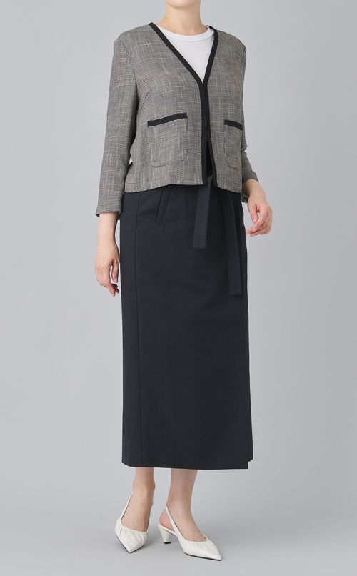 ラップロングタイトスカート