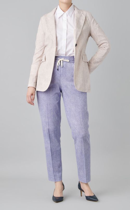 スリムロングピークドラペルジャケット