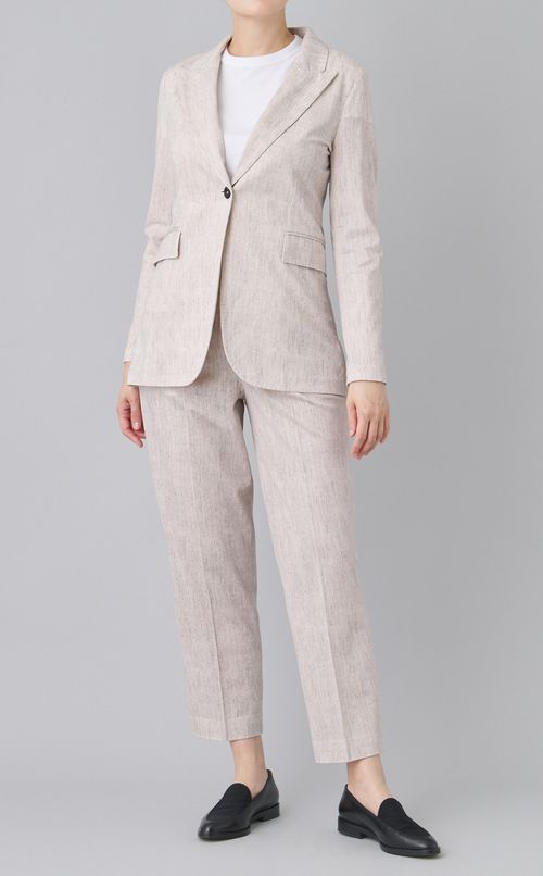 スリムロングピークドラペルジャケット