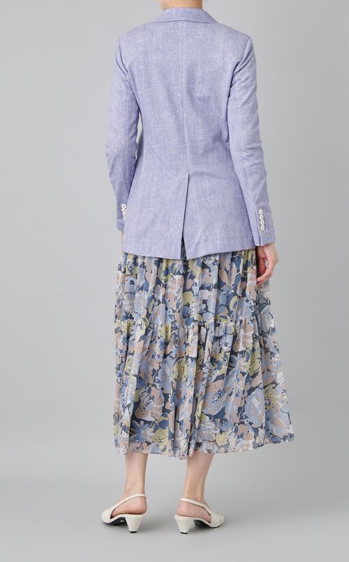 ヘリンボンナローラペルジャケット