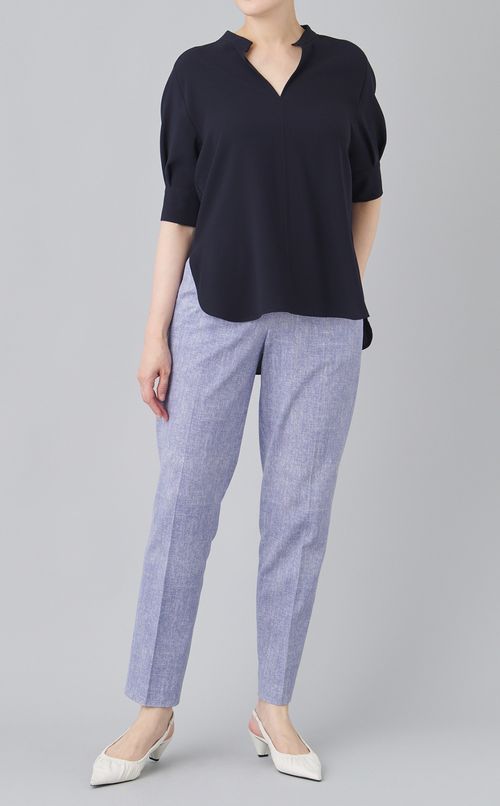 ヘリンボンテーパードパンツ