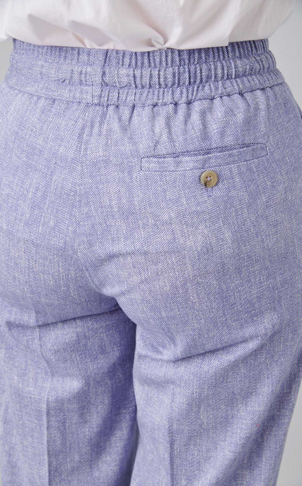 ヘリンボンテーパードパンツ