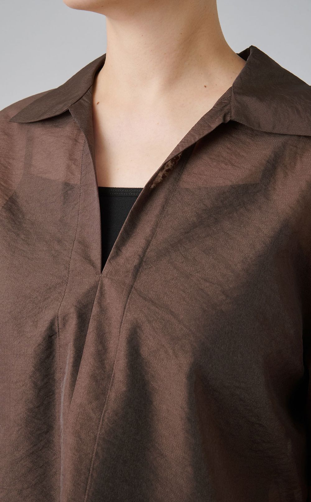 シアーオーガンジーシャツ