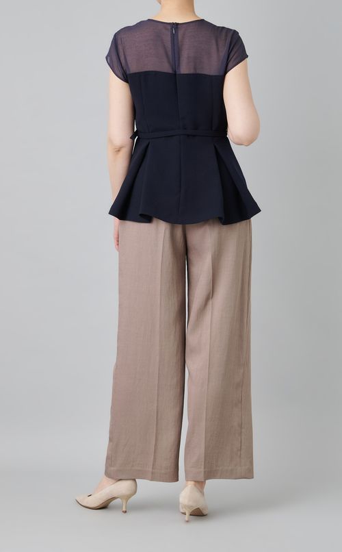 ウォッシャプルビスチェブラウス