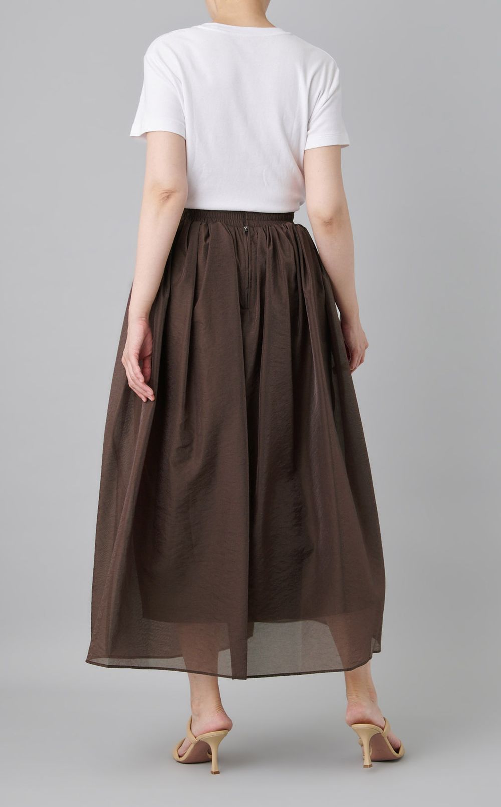 シアーオーガンジーフレアスカート