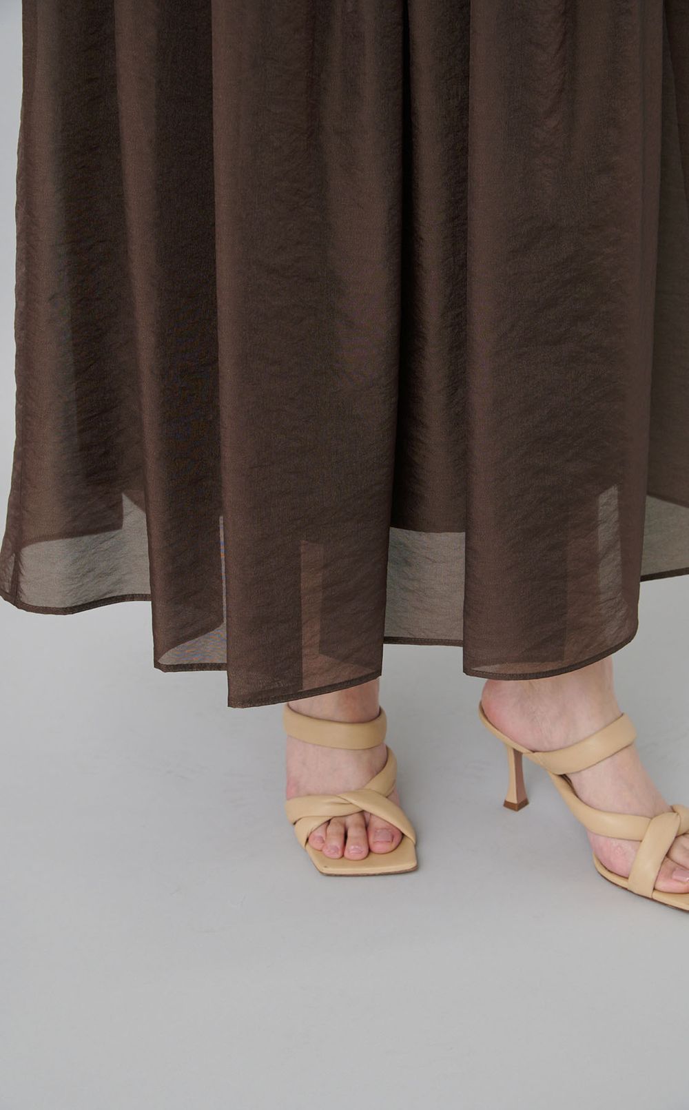 シアーオーガンジーフレアスカート