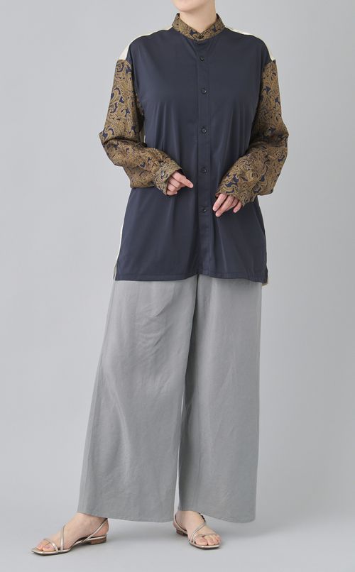 【reADdress】リメイクスタンドカラーシャツ