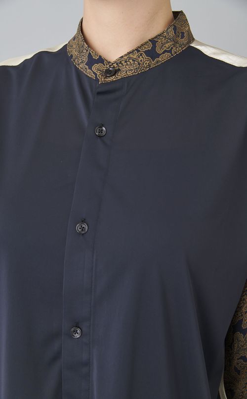 【reADdress】リメイクスタンドカラーシャツ