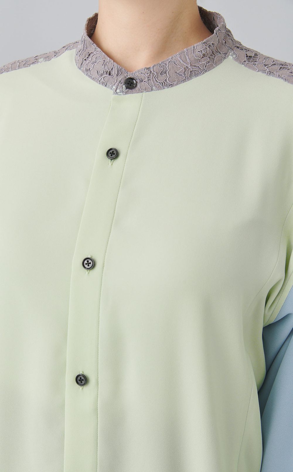 【reADdress】リメイクスタンドカラーシャツ