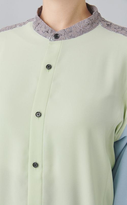 【reADdress】リメイクスタンドカラーシャツ