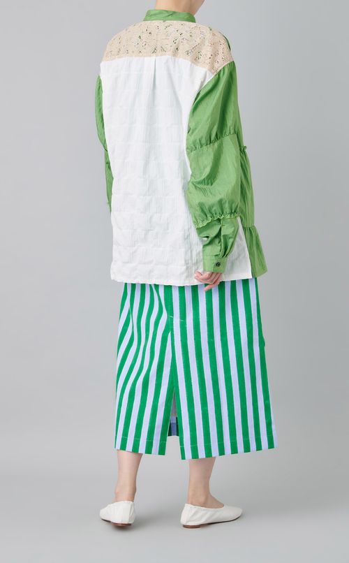 【reADdress】リメイクスタンドカラーシャツ