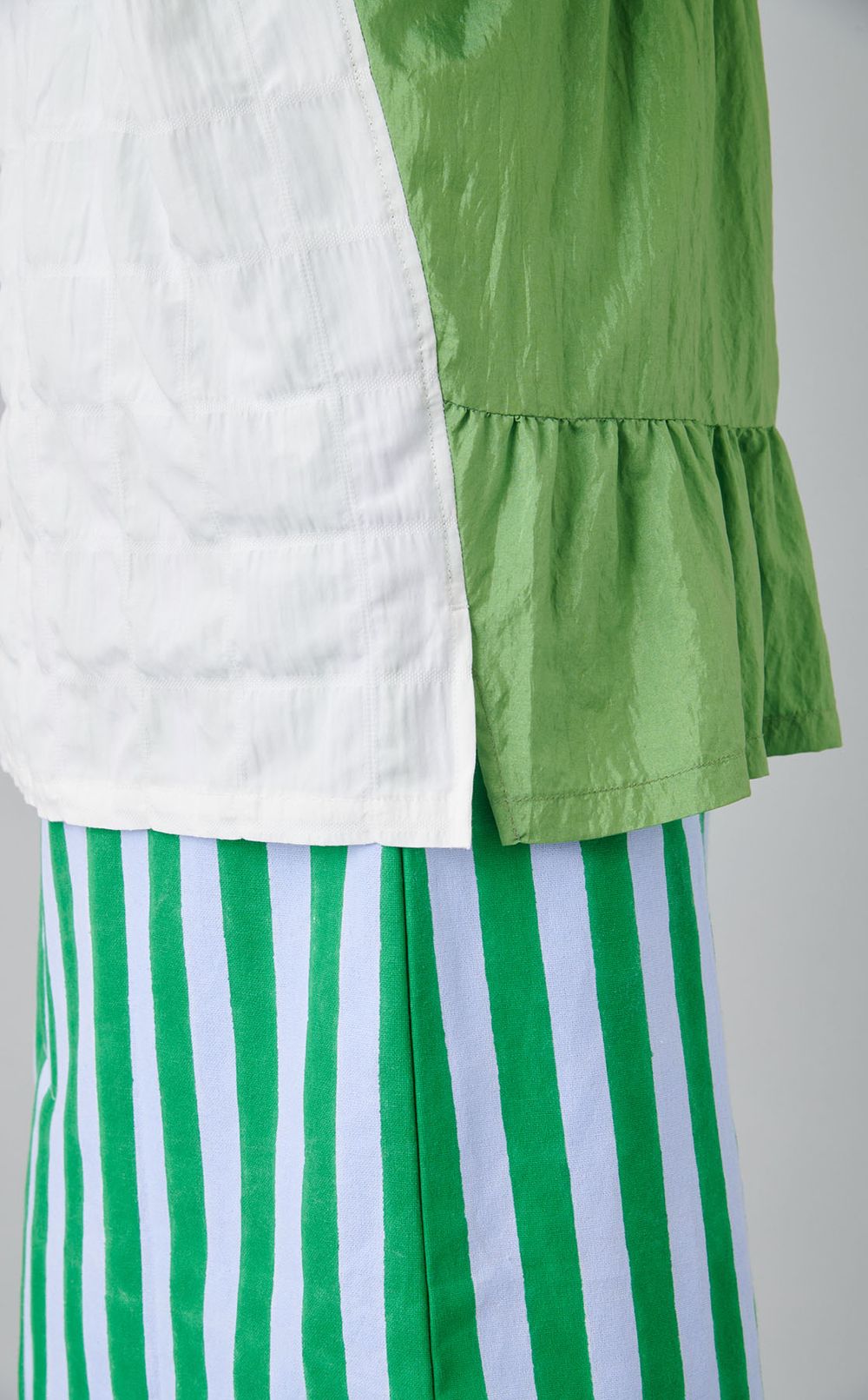 【reADdress】リメイクスタンドカラーシャツ