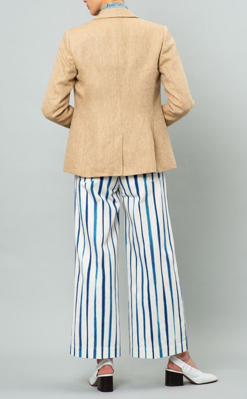 リネンヘリンボーンテーラードジャケット