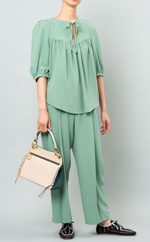 パイソンベルト付ハンドバッグ