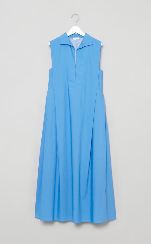 コットンスキッパーカラーワンピース