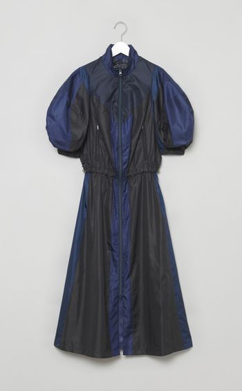 パネルウィンドブレーカーワンピース