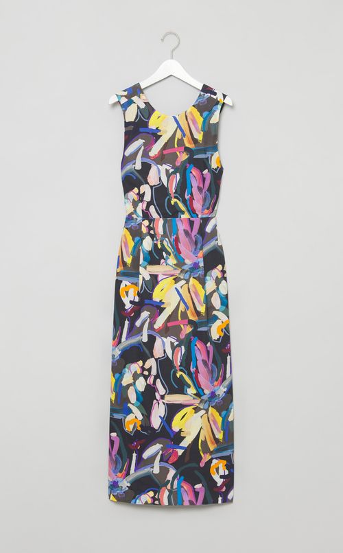 フラワーバッククロスワンピース