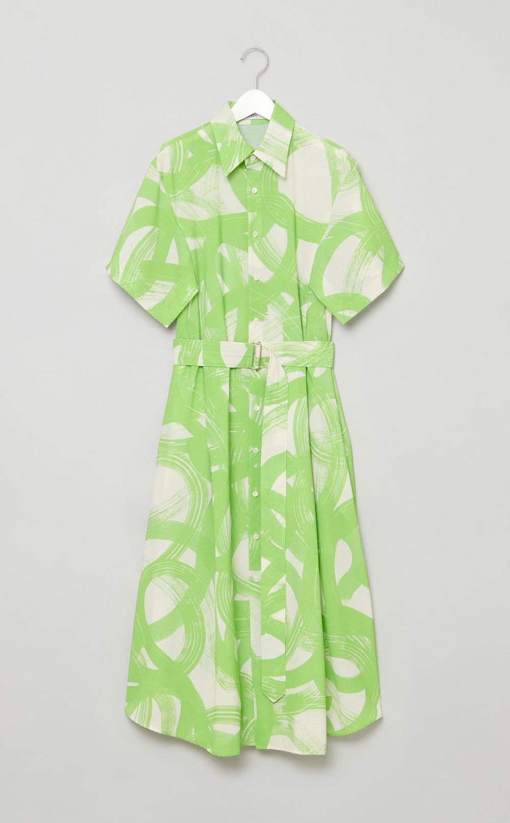 プリントスクエアスリーブドレス