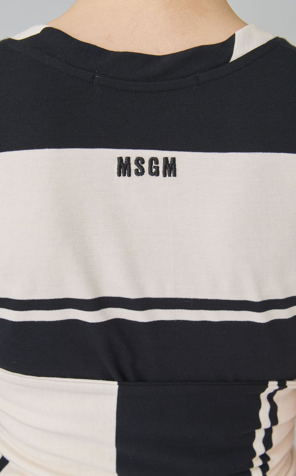 ボーダーリボンベルトワンピース