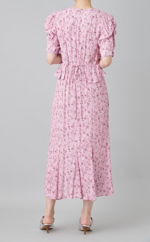 フラワープリントワンピース