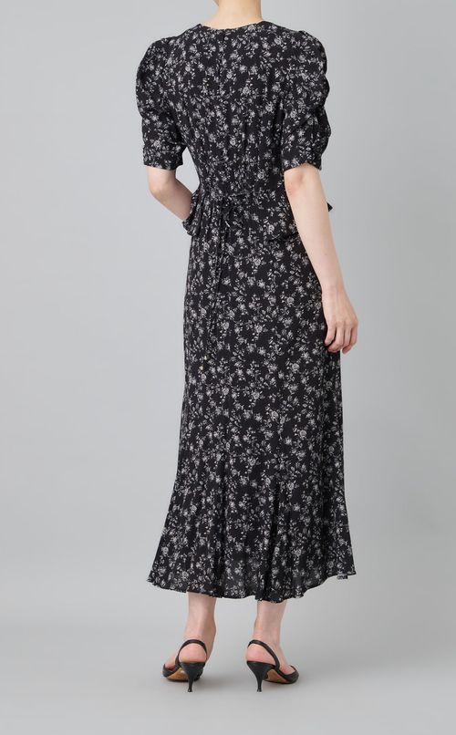 フラワープリントワンピース