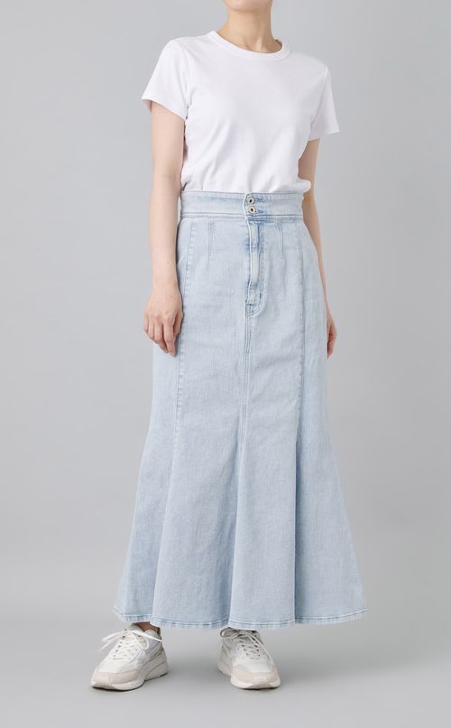 マーメイドシルエットデニムスカート