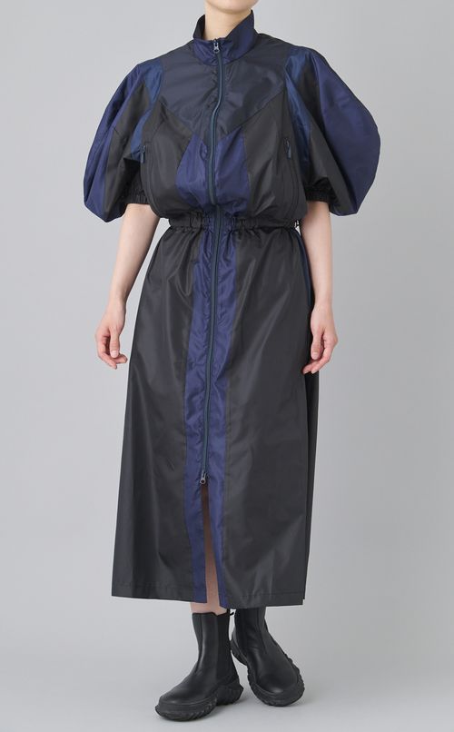 パネルウィンドブレーカーワンピース