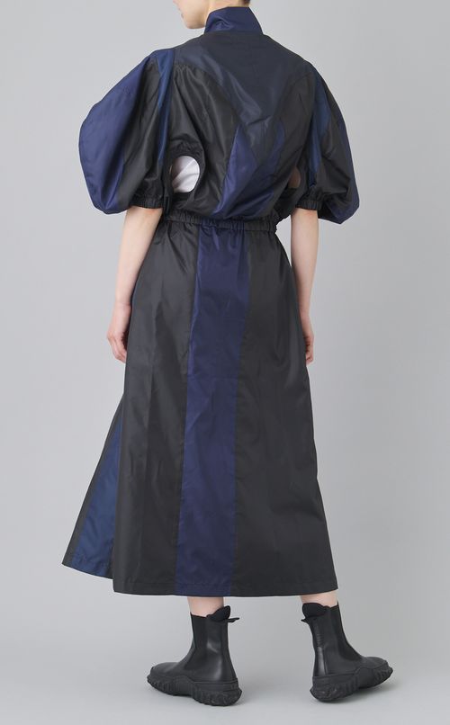 パネルウィンドブレーカーワンピース