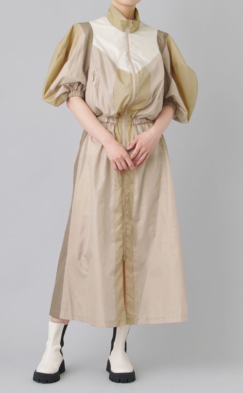 パネルウィンドブレーカーワンピース