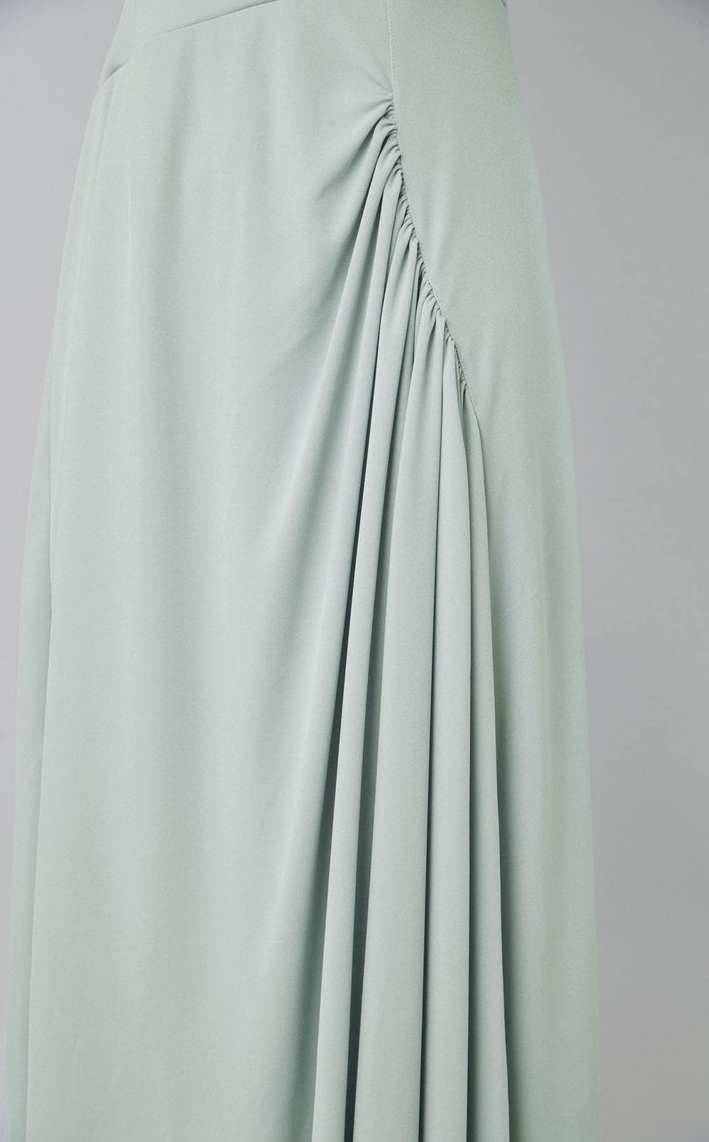 ドレープアシンメトリージャージードレス