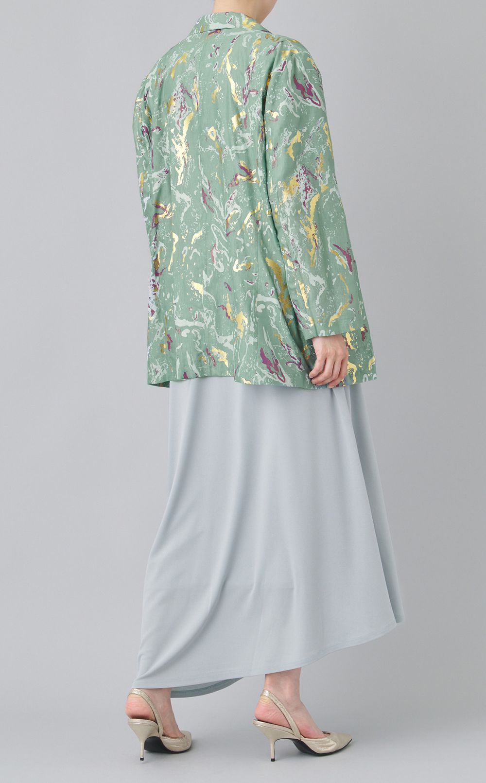 フラワー箔プリントジャケット