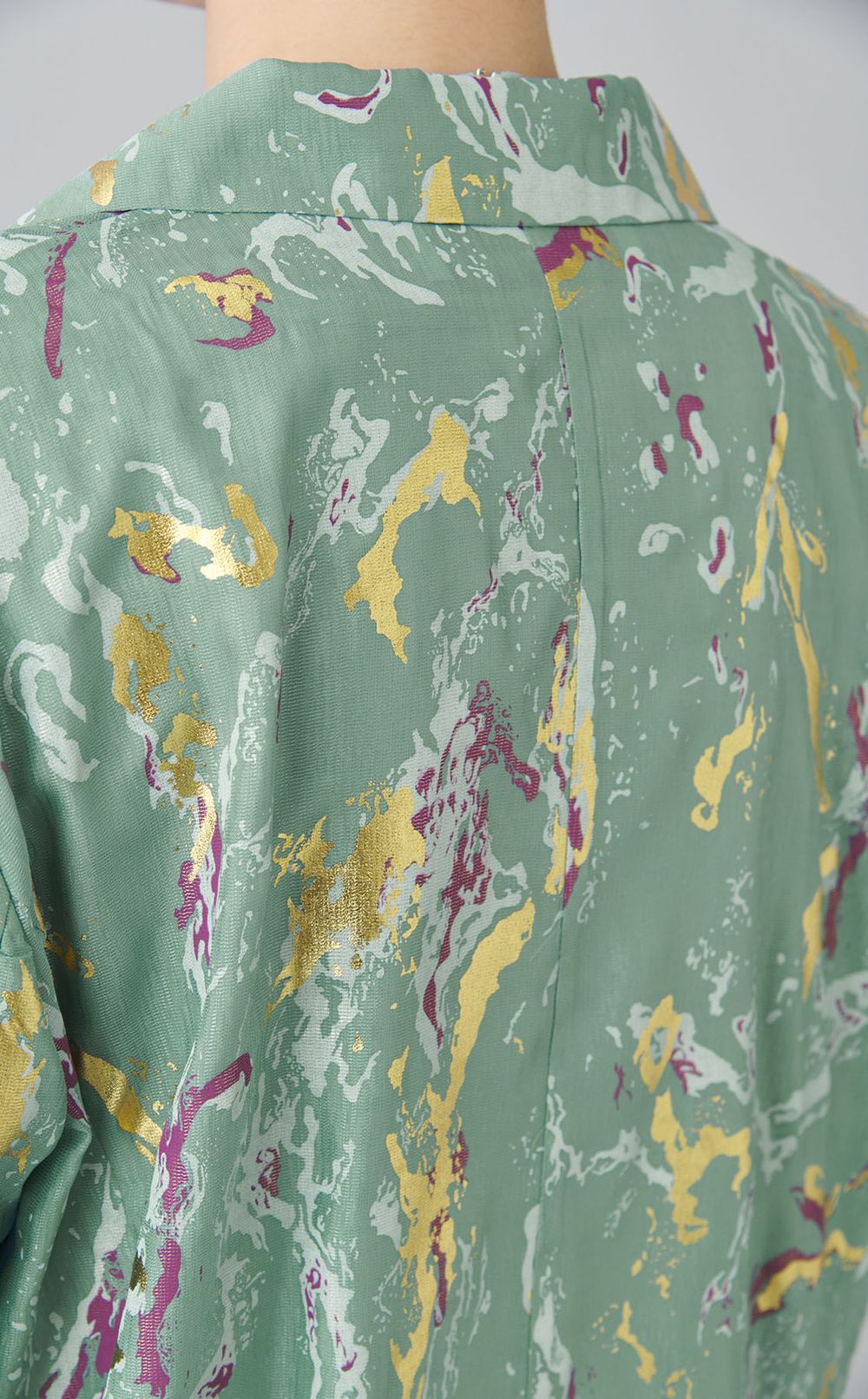 フラワー箔プリントジャケット