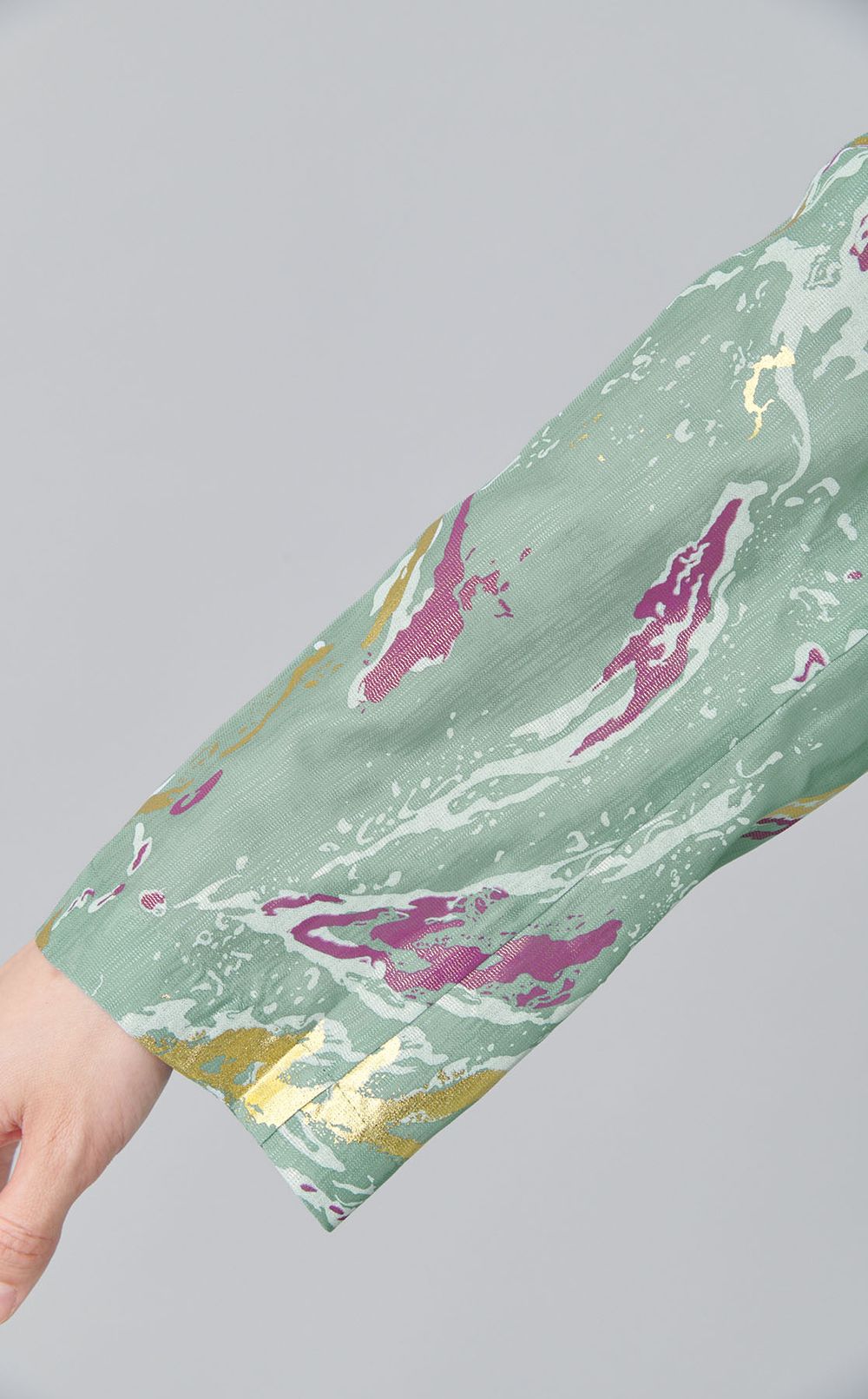 フラワー箔プリントジャケット